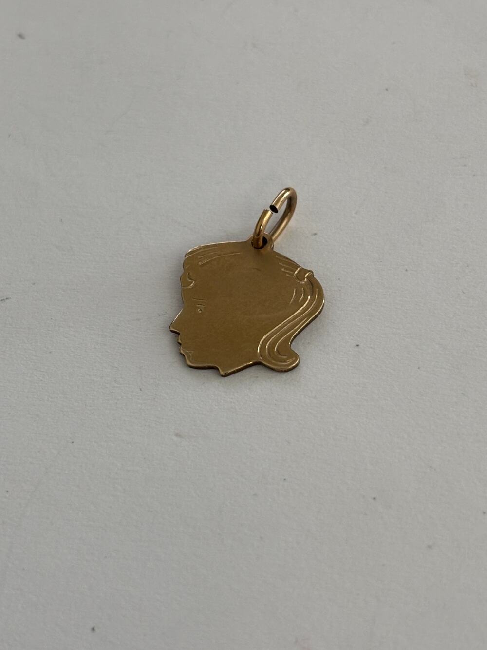 Vintage 12K Gold Filled Charm Elco Girl